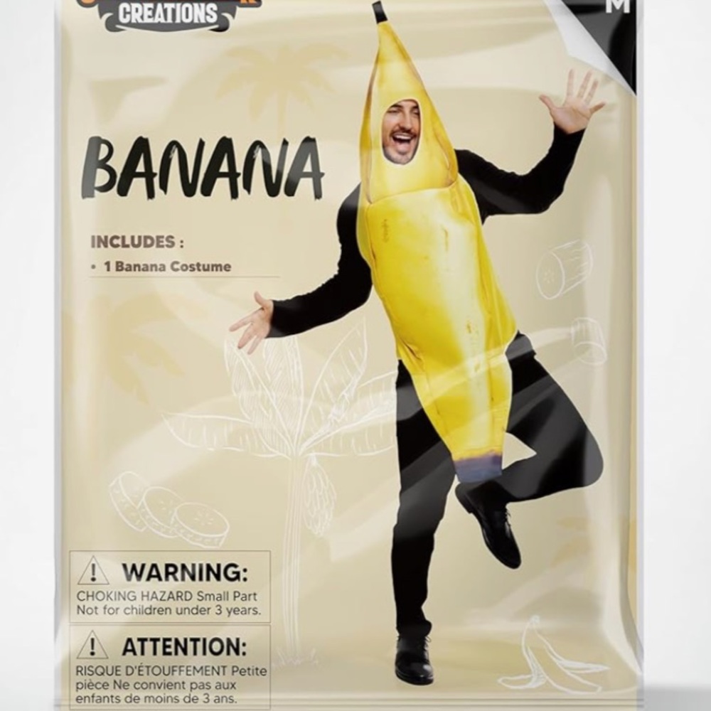 Spooktacular Creations Adult Unisex Banana Costume